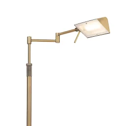 Lampadaire design bronze avec LED et variateur tactile - Notia
