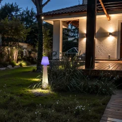 Lampadaire design d'extérieur blanc IP44 - Katrijn