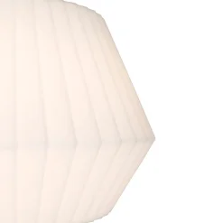 Lampadaire design d'extérieur noir avec abat-jour blanc IP44 - Robbert