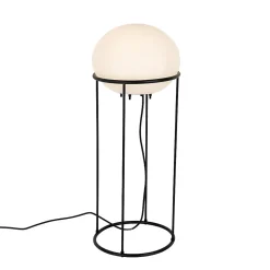 Lampadaire design d'extérieur noir - Jannie