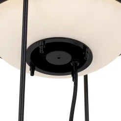 Lampadaire design d'extérieur noir - Jannie