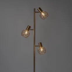 Lampadaire design doré 3 lumières orientables - Mesh