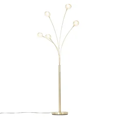 Lampadaire design en laiton avec LED 5 lumières - Sixties Trento