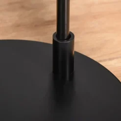 Lampadaire design industriel grillagé et arqué 40 W max. métal noir rotin