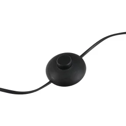 Lampadaire design industriel 3 ampoules max. 40 W abat-jour cage métal noir