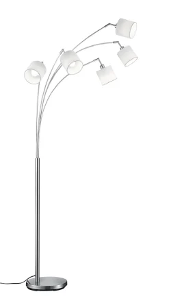 Lampadaire design, Lampadaire arc 5 lampes Tommy, TRIO