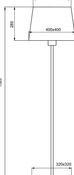 Lampadaire design, Lampadaire design CARO LS, Aluminor