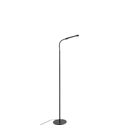 Lampadaire design noir avec LED et variateur tactile - Palka