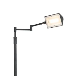 Lampadaire design noir avec LED et variateur tactile - Notia