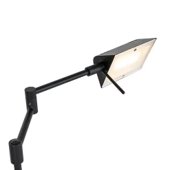 Lampadaire design noir avec LED et variateur tactile - Notia