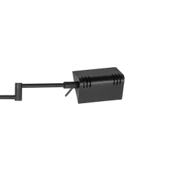 Lampadaire design noir avec LED et variateur tactile - Notia