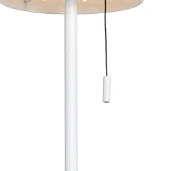 Lampadaire d'extérieur blanc avec LED à 3 niveaux de luminosité sur énergie solaire - Ferre