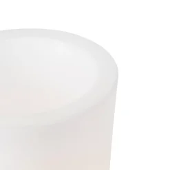 Lampadaire d'extérieur blanc 60 cm pot de fleurs IP44 - Verano