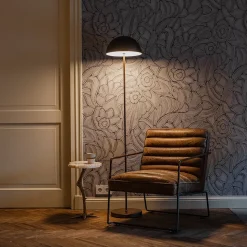 Lampadaire d'extérieur bronze foncé rechargeable avec variateur 3 niveaux - Keira