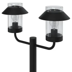 Lampadaire d'extérieur Caprera noir E27 IP44 GoodHome