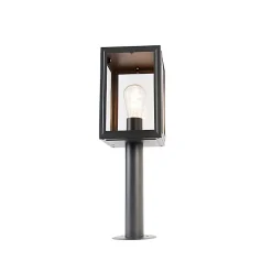 Lampadaire d'extérieur gris 50 cm IP44 - Sutton