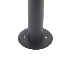 Lampadaire d'extérieur gris 50 cm IP44 - Sutton