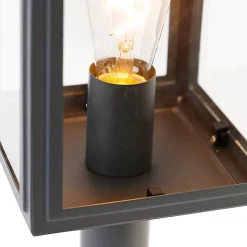 Lampadaire d'extérieur gris 50 cm IP44 - Sutton