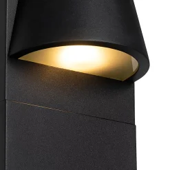 Lampadaire d'extérieur industriel noir IP44 - Femke