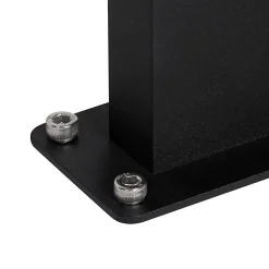 Lampadaire d'extérieur industriel noir IP44 - Femke