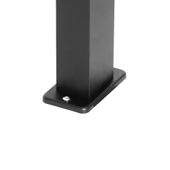 Lampadaire d'extérieur industriel noir 65 cm IP44 - Baleno