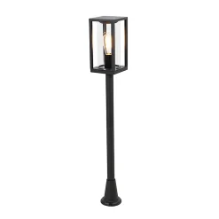 Lampadaire d'extérieur industriel noir 100 cm IP44 - Charlois