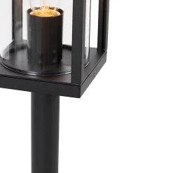 Lampadaire d'extérieur industriel noir 100 cm IP44 - Charlois