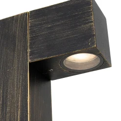 Lampadaire d'extérieur industriel en or antique 80 cm IP44 - Baleno