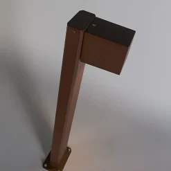 Lampadaire d'extérieur intelligent marron rouille 65 cm IP44 avec WiFi GU10 - Baleno