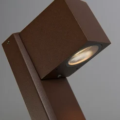 Lampadaire d'extérieur intelligent marron rouille 65 cm IP44 avec WiFi GU10 - Baleno