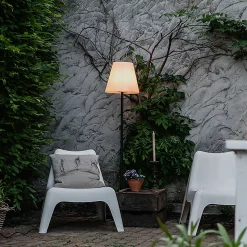 Lampadaire d'extérieur intelligent noir avec Wifi A60 - Virginia