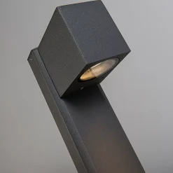 Lampadaire d'extérieur intelligent anthracite 30 cm IP44 avec WiFi GU10 - Baleno