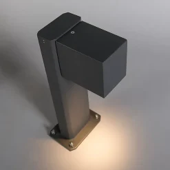 Lampadaire d'extérieur intelligent anthracite 30 cm IP44 avec WiFi GU10 - Baleno