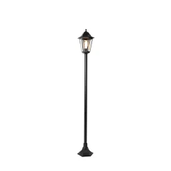 Lampadaire d'extérieur intelligent noir 170 cm avec WiFi ST64 - New Orleans