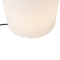 Lampadaire d'extérieur intelligent avec jardinière blanc IP65 avec LED Wifi A60 - Verano