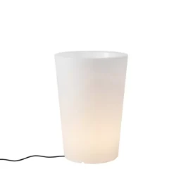 Lampadaire d'extérieur intelligent avec jardinière blanc IP65 avec LED Wifi A60 - Verano