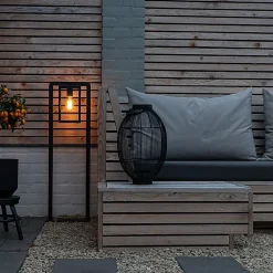 Lampadaire d'extérieur moderne noir - Rotterdam Balanco