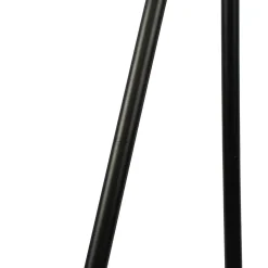 Lampadaire d'extérieur moderne noir IP44 avec LED solaire - Virginia