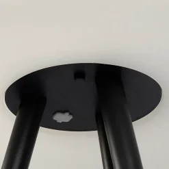 Lampadaire d'extérieur moderne noir IP44 avec LED solaire - Virginia