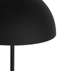 Lampadaire d'extérieur noir rechargeable à 3 niveaux de luminosité - Keira