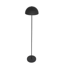 Lampadaire d'extérieur noir rechargeable à 3 niveaux de luminosité - Keira