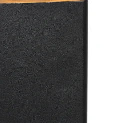 Lampadaire d'extérieur noir 50 cm IP44 avec verre fumé - Danemark