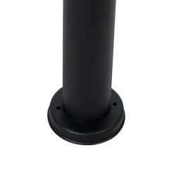 Lampadaire d'extérieur noir avec globe transparent 100 cm IP44 - Sfera