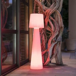 Lampadaire d'extérieur sans fil LADY RGB H110cm