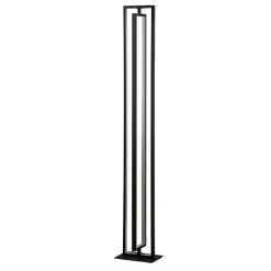 Lampadaire d'interieur noir rectangulaire LED dimmable - Otso