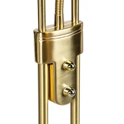 Lampadaire doré avec lampe de lecture avec LED et variateur - Diva 2