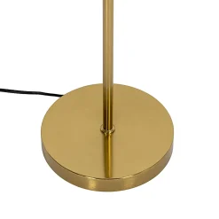 Lampadaire doré avec verre opale 3 lumières orientables - Anouk