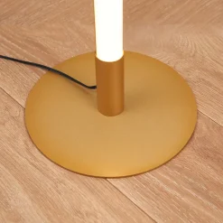 Lampadaire doré design LED minimaliste variateur intégré 150 cm - Sloane