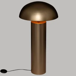 Lampadaire droit Champi en métal H97cm doré - Atmosphera