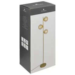 Lampadaire droit en métal H162cm doré - Atmosphera